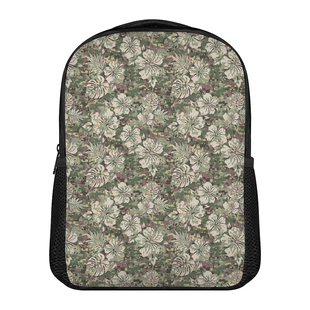 Aloha Hawaiian Camo Flower Pattern Print Casual Backpack