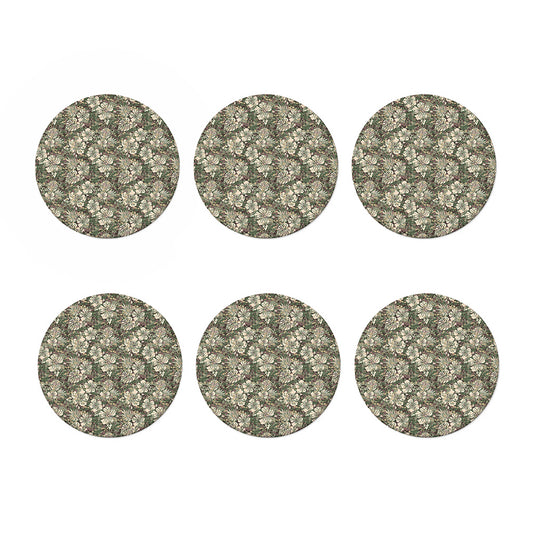 Aloha Hawaiian Camo Flower Pattern Print Coaster Set