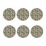 Aloha Hawaiian Camo Flower Pattern Print Coaster Set