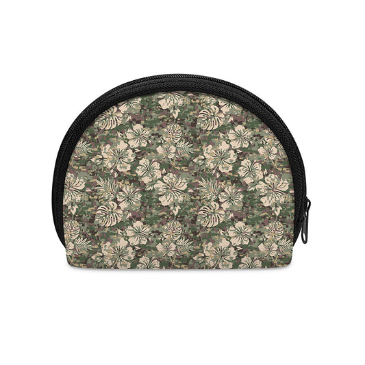 Aloha Hawaiian Camo Flower Pattern Print Coin Purse