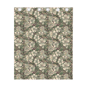 Aloha Hawaiian Camo Flower Pattern Print Curtain