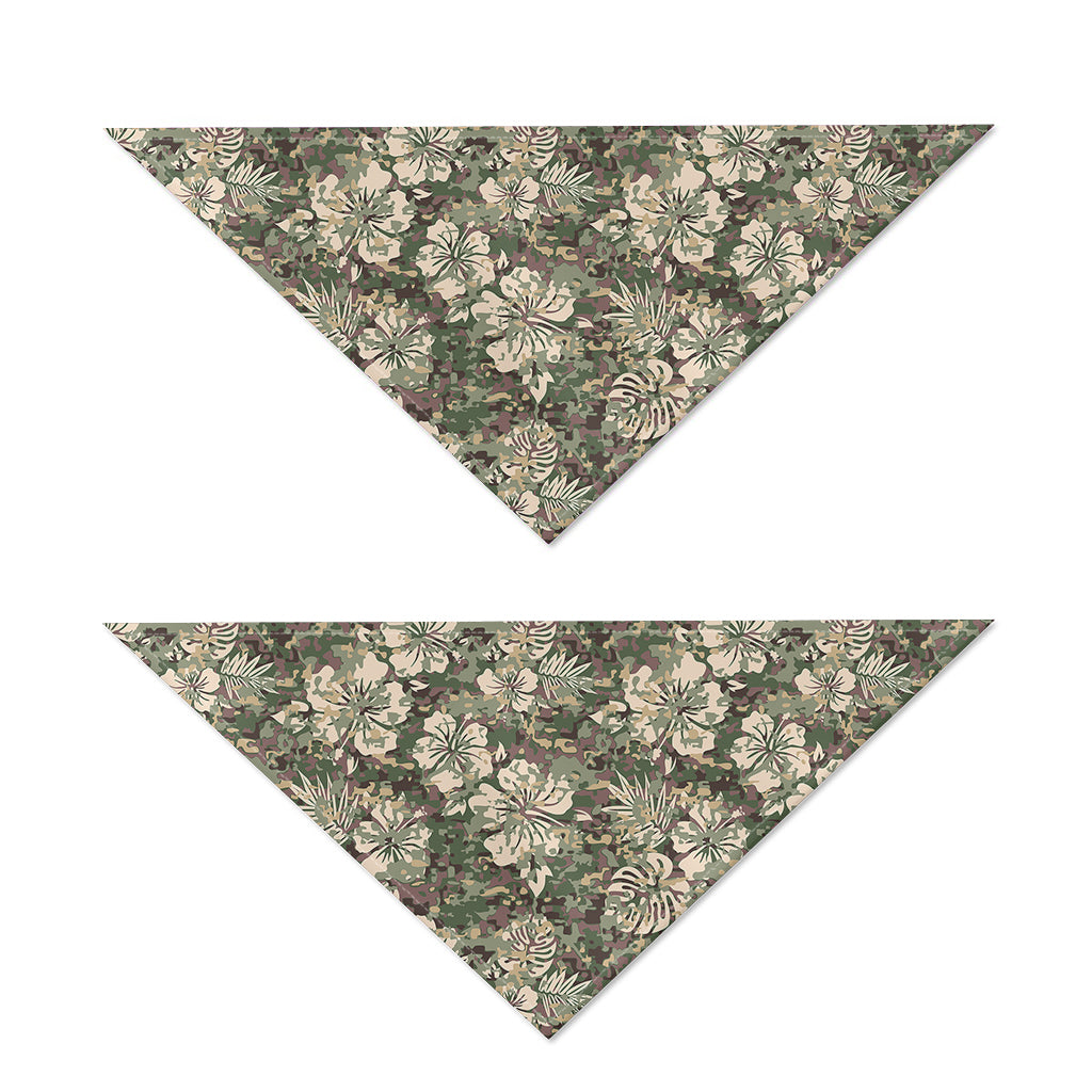 Aloha Hawaiian Camo Flower Pattern Print Dog Bandana