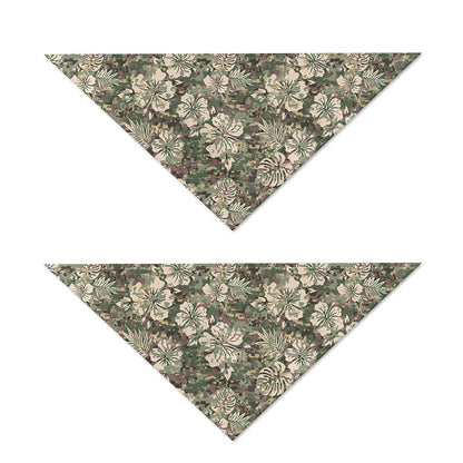 Aloha Hawaiian Camo Flower Pattern Print Dog Bandana