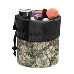 Aloha Hawaiian Camo Flower Pattern Print Drawstring Makeup Bag