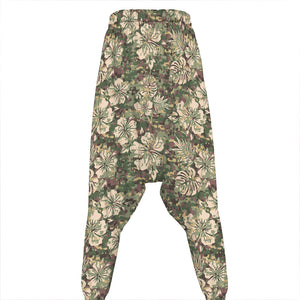 Aloha Hawaiian Camo Flower Pattern Print Hammer Pants