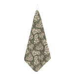 Aloha Hawaiian Camo Flower Pattern Print Hand Towel