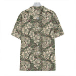 Aloha Hawaiian Camo Flower Pattern Print Hawaiian Shirt