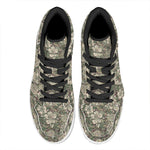 Aloha Hawaiian Camo Flower Pattern Print High Top Leather Sneakers