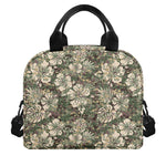 Aloha Hawaiian Camo Flower Pattern Print Insulated Lunch Bag