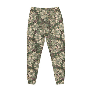 Aloha Hawaiian Camo Flower Pattern Print Jogger Pants