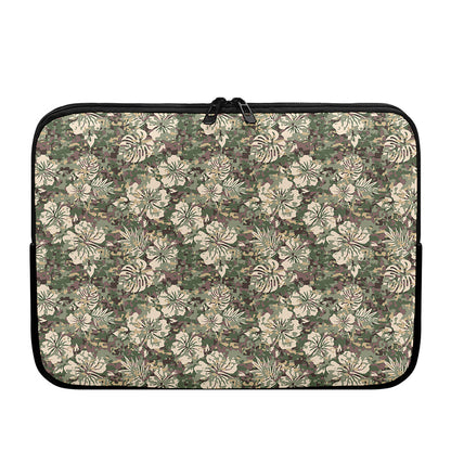 Aloha Hawaiian Camo Flower Pattern Print Laptop Sleeve