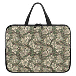 Aloha Hawaiian Camo Flower Pattern Print Laptop Sleeve With Handle