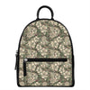 Aloha Hawaiian Camo Flower Pattern Print Leather Backpack