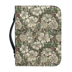 Aloha Hawaiian Camo Flower Pattern Print Leather Bible Cover