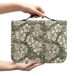 Aloha Hawaiian Camo Flower Pattern Print Leather Bible Cover