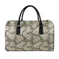 Aloha Hawaiian Camo Flower Pattern Print Leather Duffel Bag