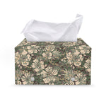 Aloha Hawaiian Camo Flower Pattern Print Leather Tissue Box Cover