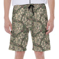 Aloha Hawaiian Camo Flower Pattern Print Men's Beach Shorts