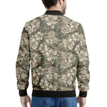 Aloha Hawaiian Camo Flower Pattern Print Men's Bomber Jacket