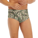 Aloha Hawaiian Camo Flower Pattern Print Men's Briefs