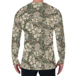 Aloha Hawaiian Camo Flower Pattern Print Men's Long Sleeve T-Shirt