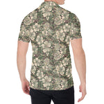 Aloha Hawaiian Camo Flower Pattern Print Men's Shirt