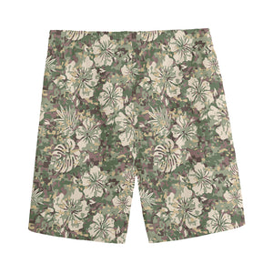 Aloha Hawaiian Camo Flower Pattern Print Men's Sports Shorts