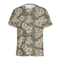 Aloha Hawaiian Camo Flower Pattern Print Men's Athletic T-Shirt