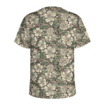 Aloha Hawaiian Camo Flower Pattern Print Men's Sports T-Shirt