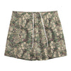 Aloha Hawaiian Camo Flower Pattern Print Mesh Shorts