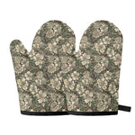 Aloha Hawaiian Camo Flower Pattern Print Oven Mitts