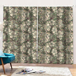 Aloha Hawaiian Camo Flower Pattern Print Pencil Pleat Curtains