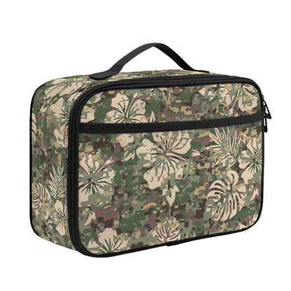 Aloha Hawaiian Camo Flower Pattern Print Portable Lunch Bag