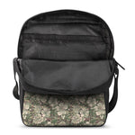 Aloha Hawaiian Camo Flower Pattern Print Rectangular Crossbody Bag