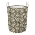 Aloha Hawaiian Camo Flower Pattern Print Round Laundry Basket