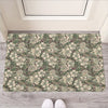 Aloha Hawaiian Camo Flower Pattern Print Rubber Doormat