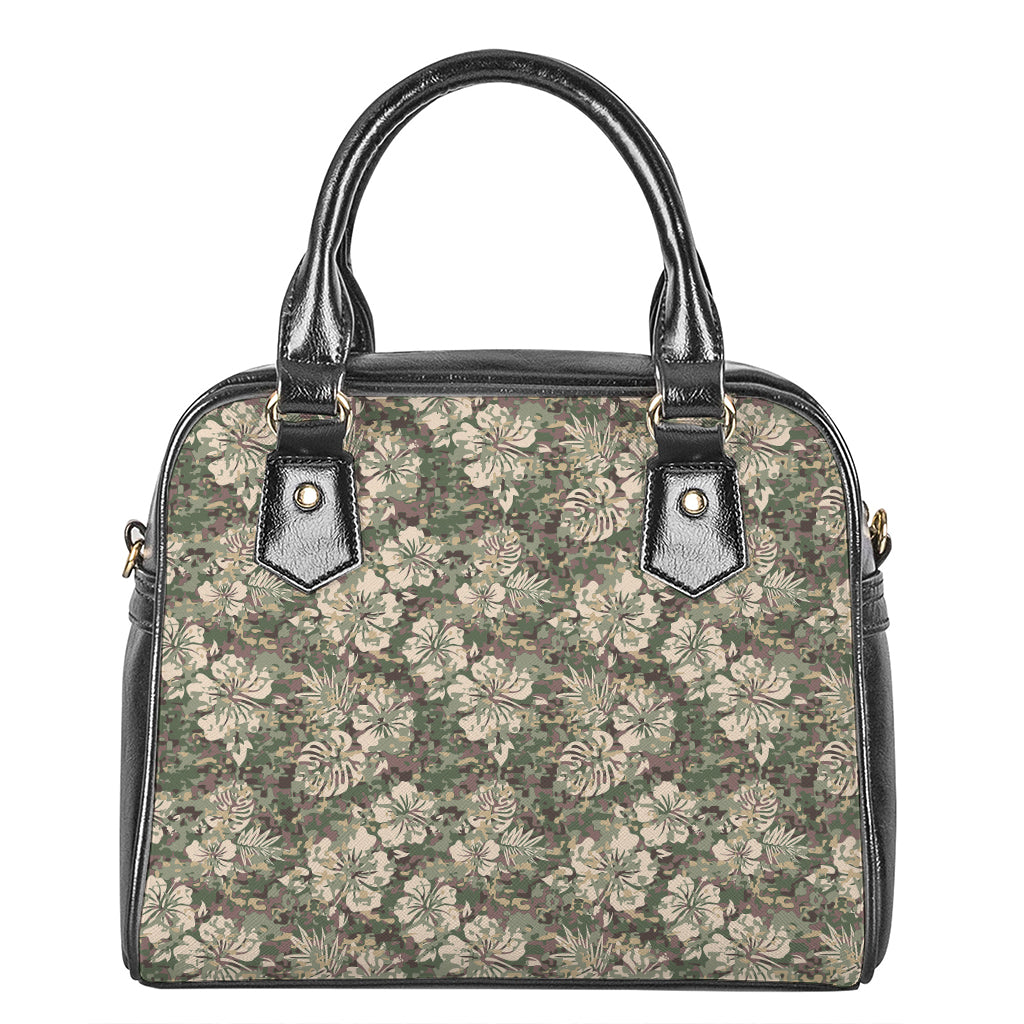 Aloha Hawaiian Camo Flower Pattern Print Shoulder Handbag