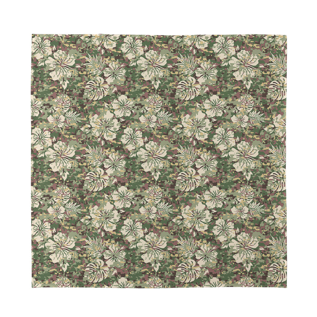 Aloha Hawaiian Camo Flower Pattern Print Silk Bandana