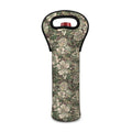 Aloha Hawaiian Camo Flower Pattern Print Single Neoprene Wine Tote