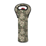 Aloha Hawaiian Camo Flower Pattern Print Single Neoprene Wine Tote
