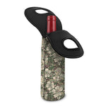 Aloha Hawaiian Camo Flower Pattern Print Single Neoprene Wine Tote