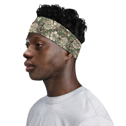 Aloha Hawaiian Camo Flower Pattern Print Sports Headband