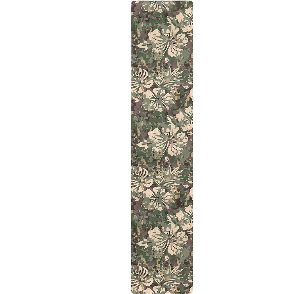 Aloha Hawaiian Camo Flower Pattern Print Table Runner