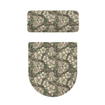 Aloha Hawaiian Camo Flower Pattern Print Toilet Lid And Tank Cover Set
