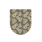 Aloha Hawaiian Camo Flower Pattern Print Toilet Lid Cover