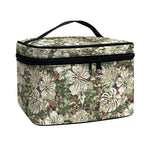 Aloha Hawaiian Camo Flower Pattern Print Travel Makeup Bag