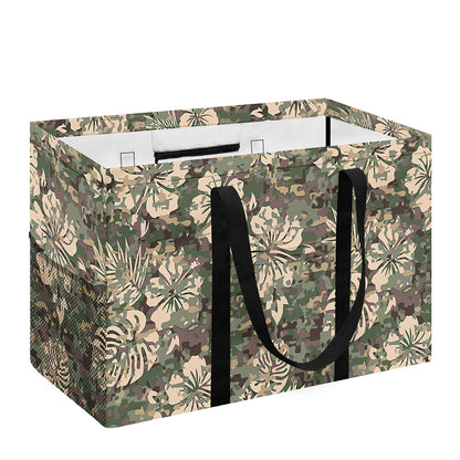 Aloha Hawaiian Camo Flower Pattern Print Utility Tote Bag