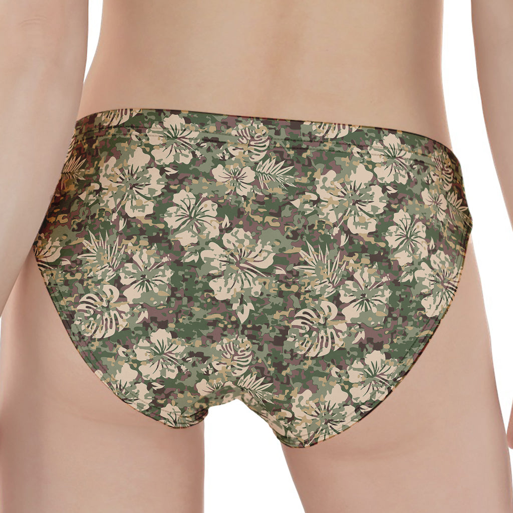 Aloha Hawaiian Camo Flower Pattern Print Women's Panties