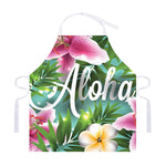 Aloha Hawaiian Flower Print Adjustable Apron