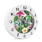 Aloha Hawaiian Flower Print Alarm Clock